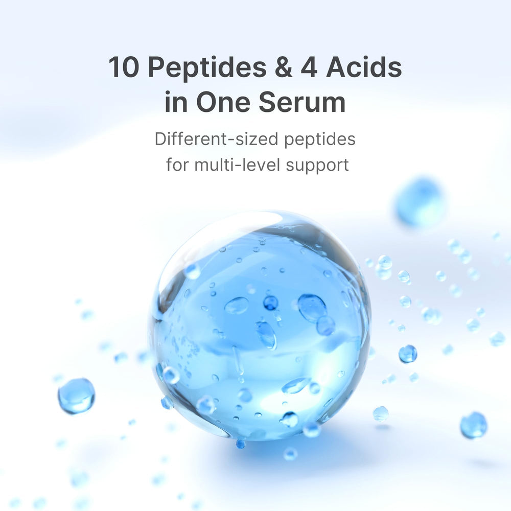 medicube applying serum to cheek with fingertip showing layering under skincare benefit: makeup-ready base