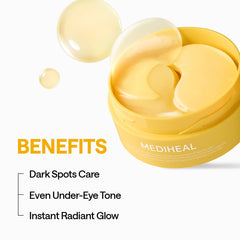MEDIHEAL ampoule serum droplet showing concentrated vitamin delivery