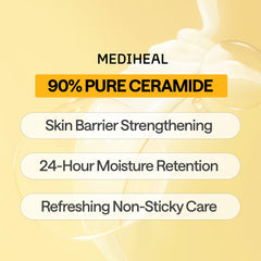 MEDIHEAL close-up of sheet texture highlighting smooth absorption