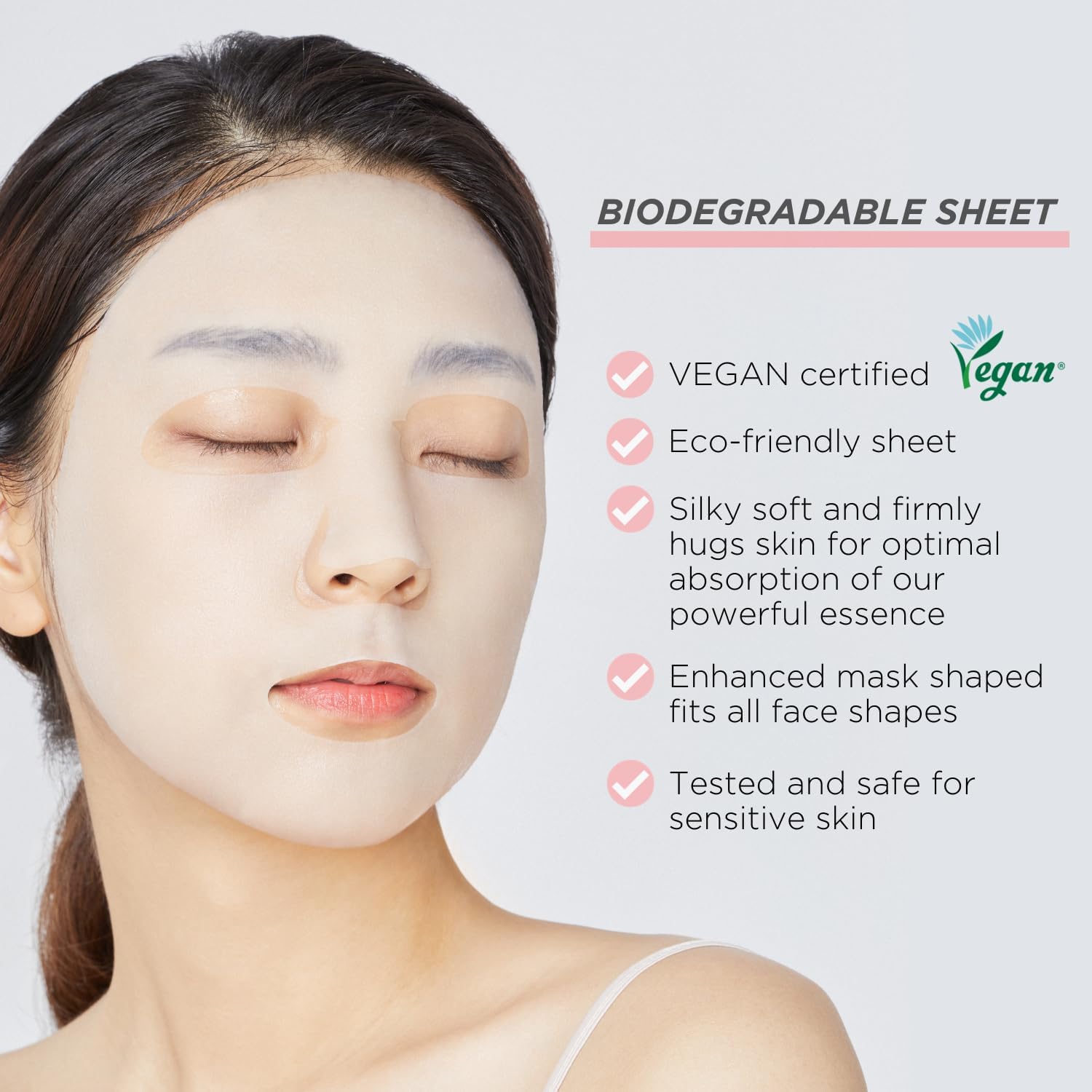 MEDIHEAL collagen sheet close-up highlighting serum-soaked texture for plumping