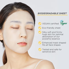 MEDIHEAL clear essence on hand illustrating hydrating, vitamin-rich formula