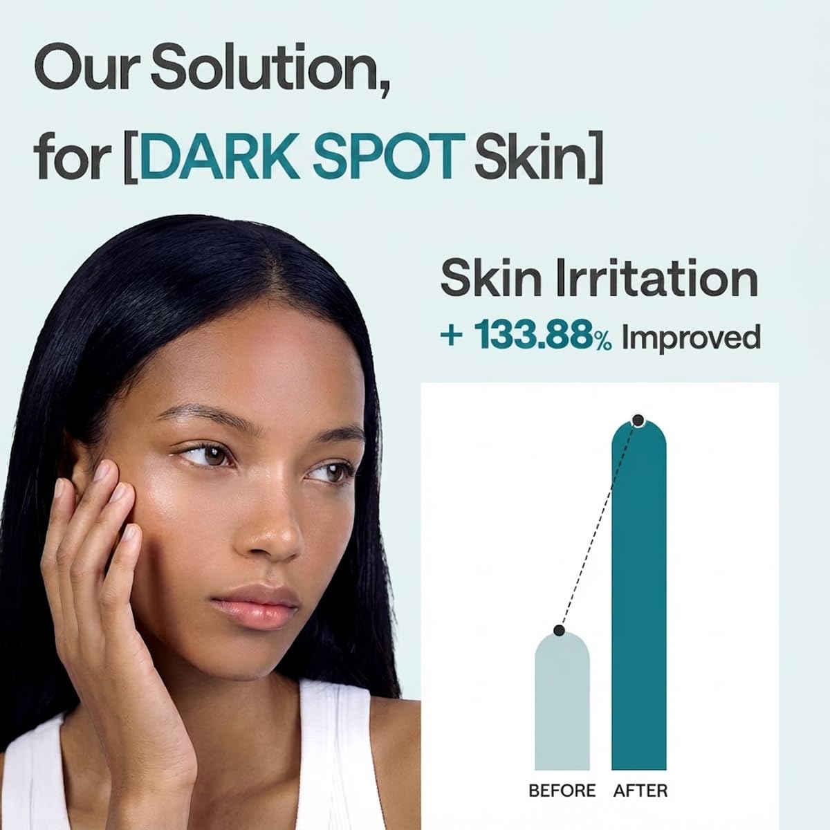 MEDIHEAL mask applied on model demonstrating soothing fit and instant cooling