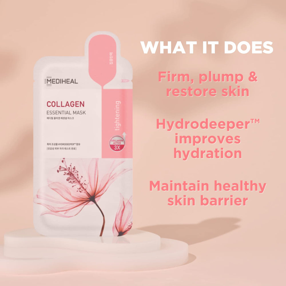 MEDIHEAL close-up of mask texture and essence for intense absorption