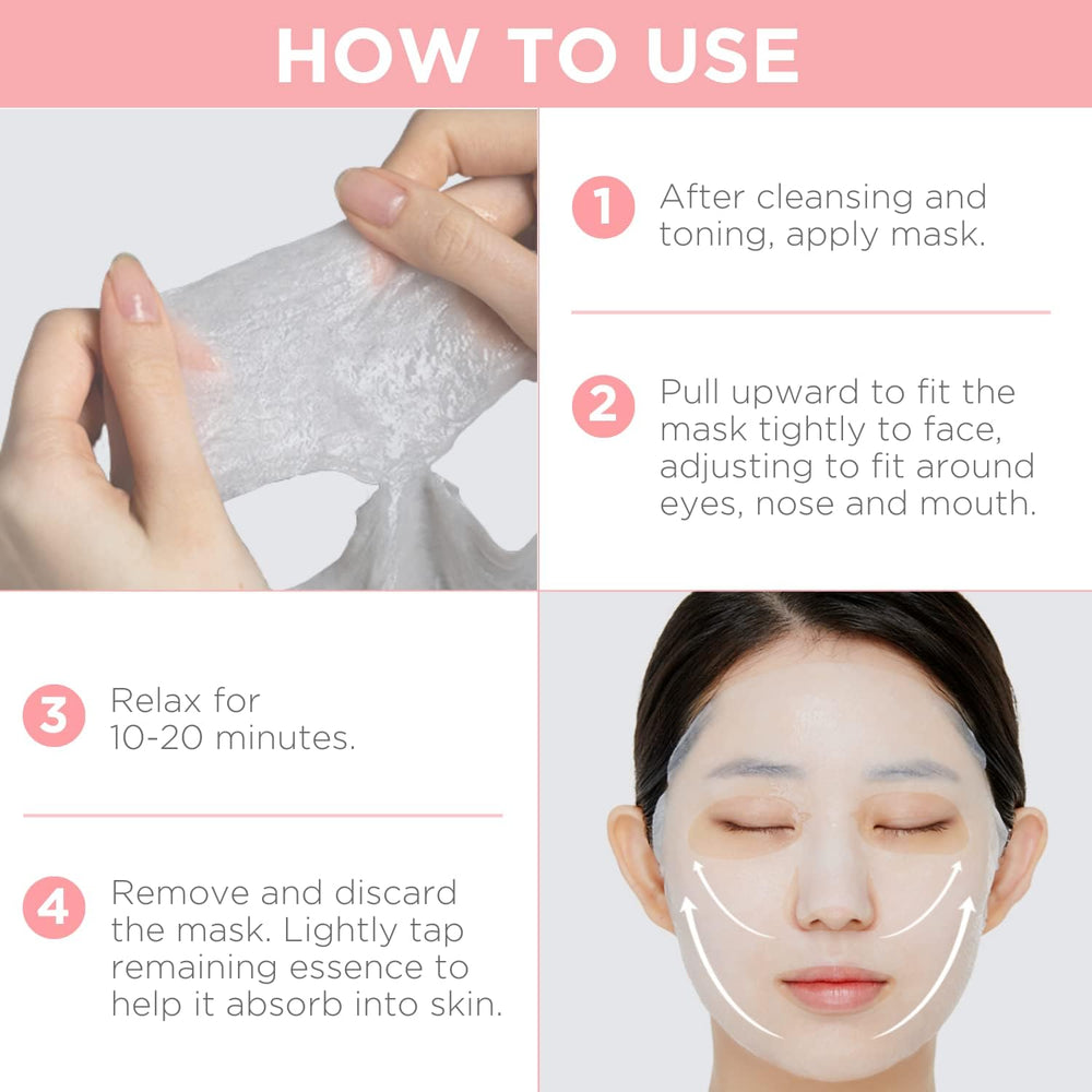 MEDIHEAL mask applied in lifestyle setting demonstrating calming and hydrating benefit