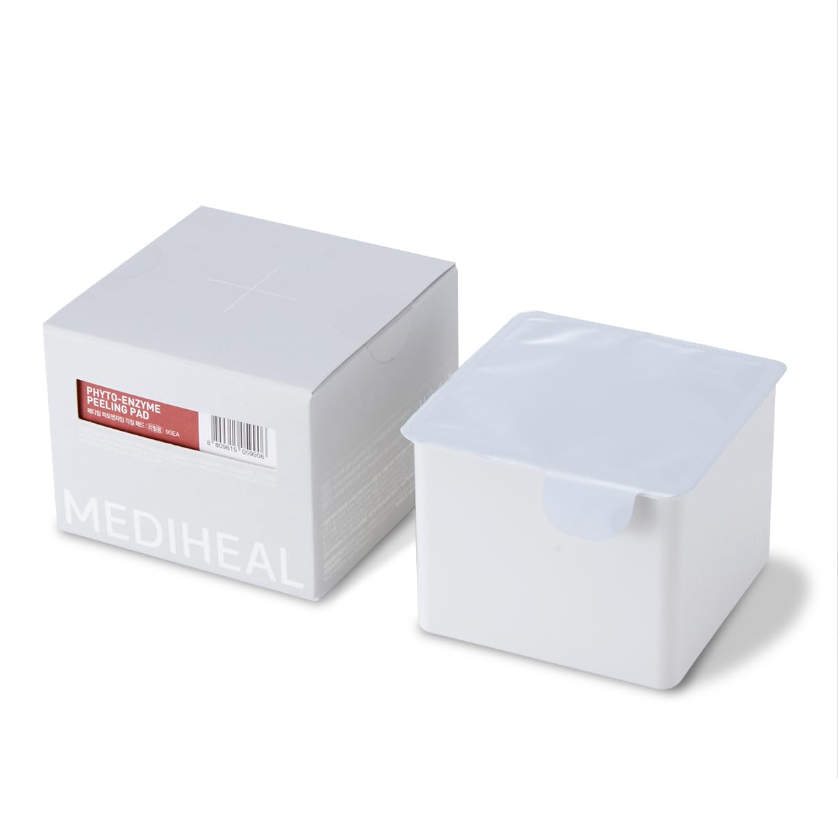 MEDIHEAL front pouch refill packaging showing brand and refill benefit