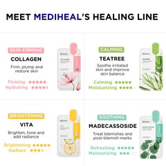 MEDIHEAL sheet close-up showing serum texture for deep hydration benefit