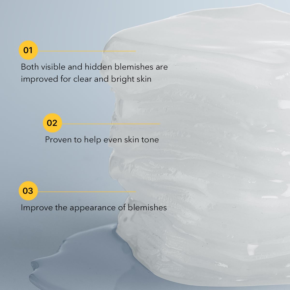 MEDIHEAL pad being gently swiped on cheek, demonstrating soothing application benefits