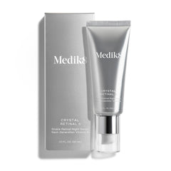 Medik8 front bottle view showing sleek packaging and nightly serum benefit