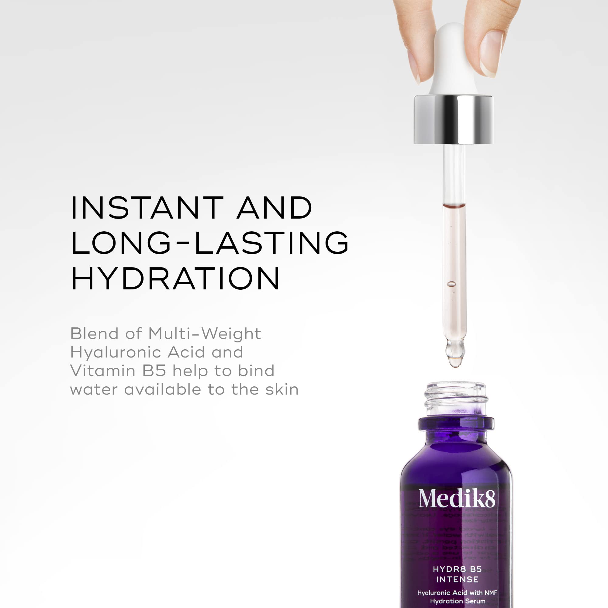 Medik8 Hydr8 B5 with saskatoon berry visual highlighting antioxidant ingredient benefit
