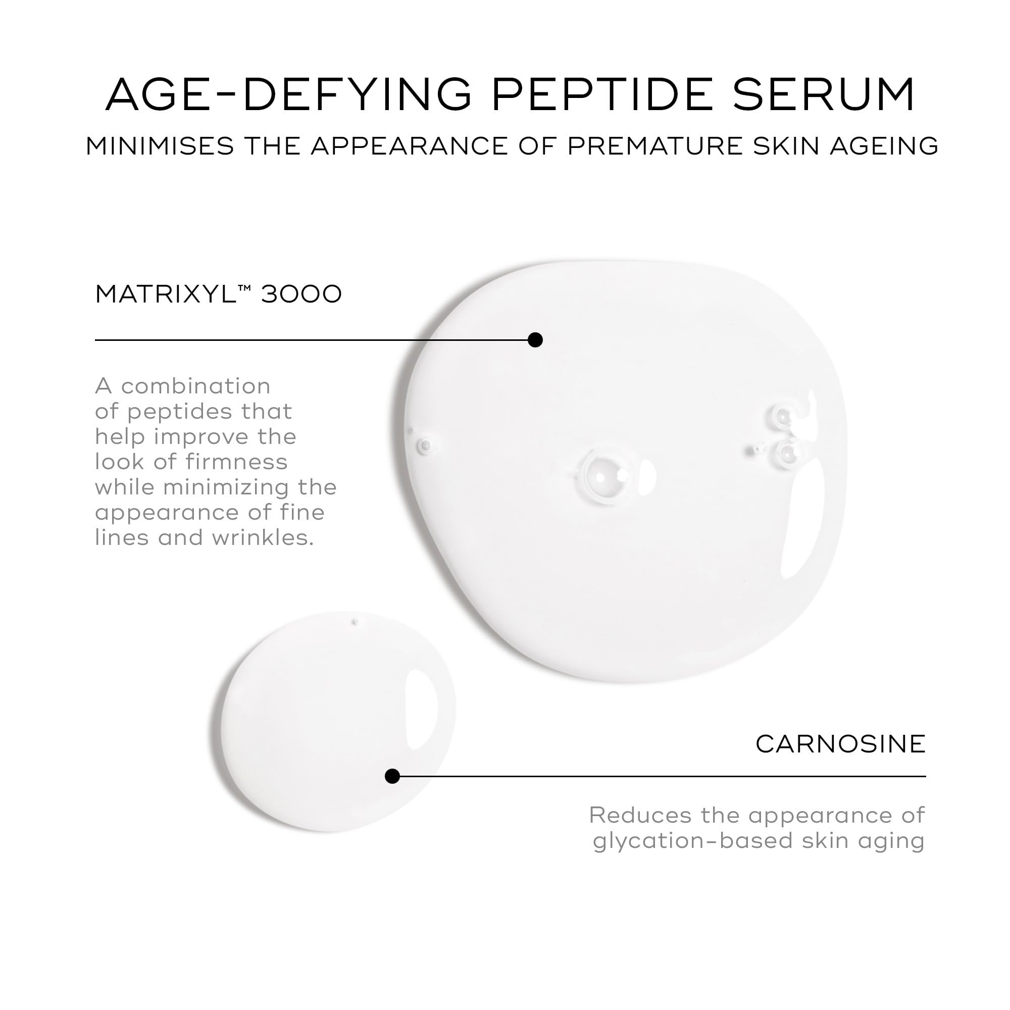 Medik8 Liquid Peptides texture closeup demonstrating lightweight hydrating consistency