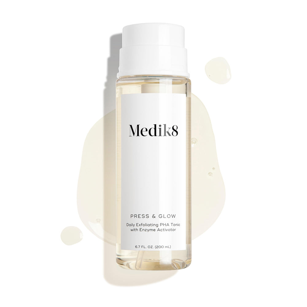 Medik8 in bathroom lifestyle setting illustrating daily routine ease