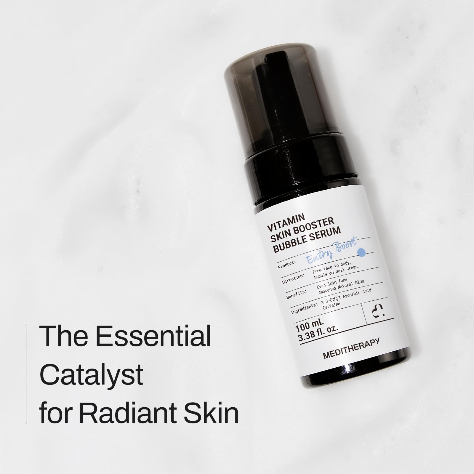 MEDITHERAPY application on hand showing quick absorption and hydrated look
