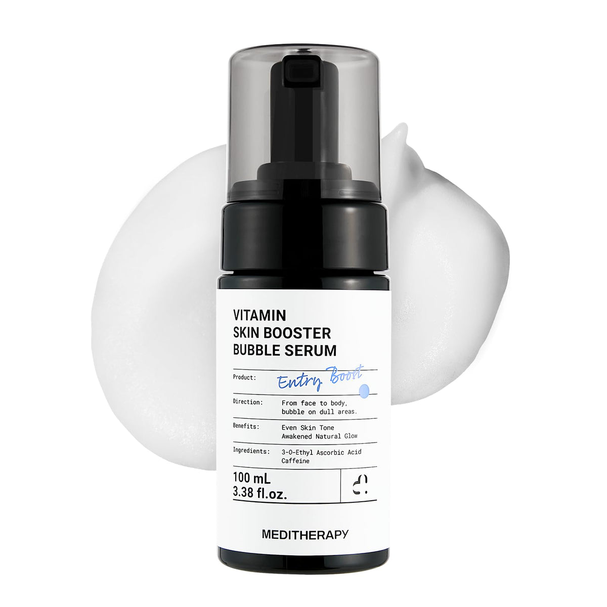 MEDITHERAPY front bottle shot showing sleek packaging and clear label benefit