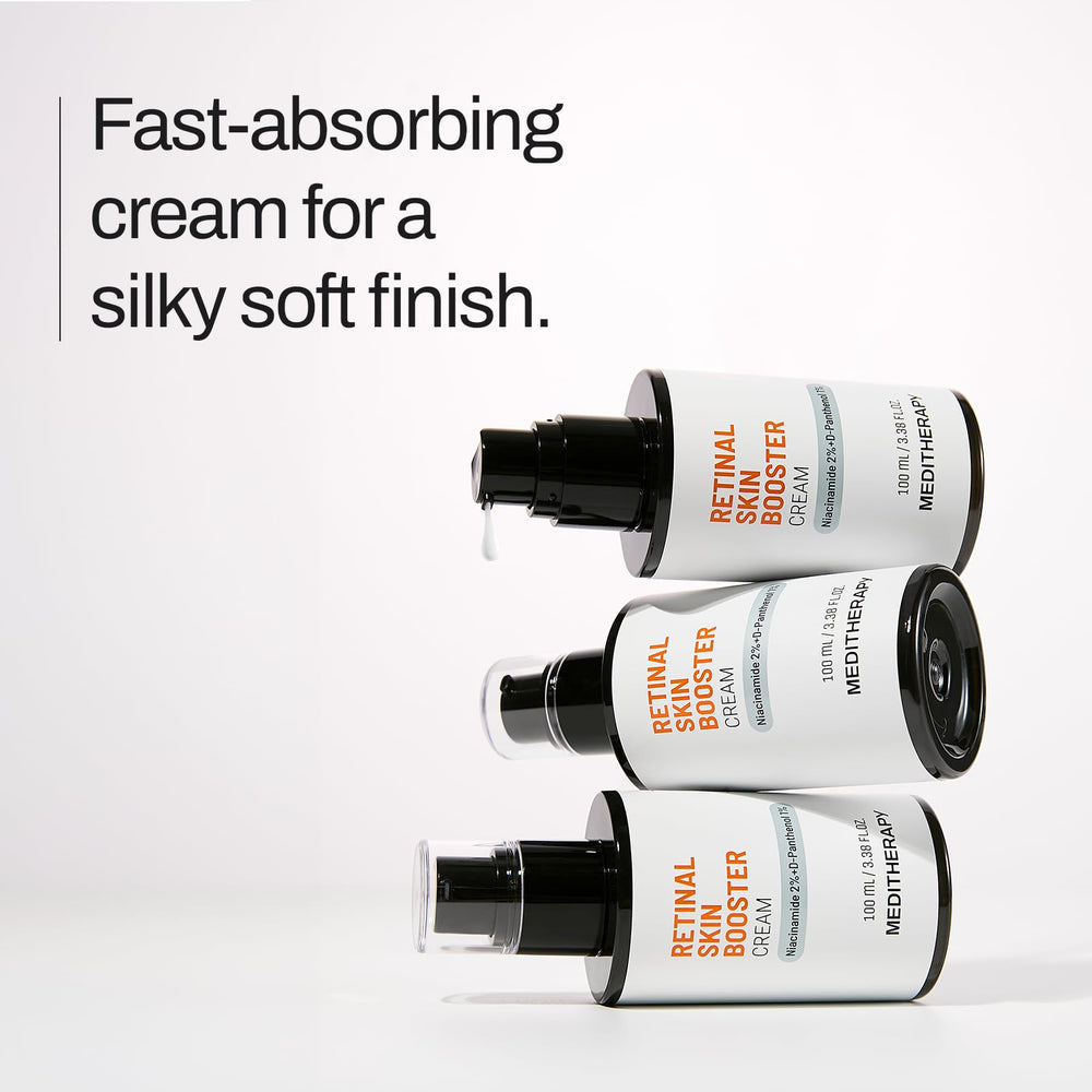 MEDITHERAPY ingredient label close view, emphasizes retinal and niacinamide blend