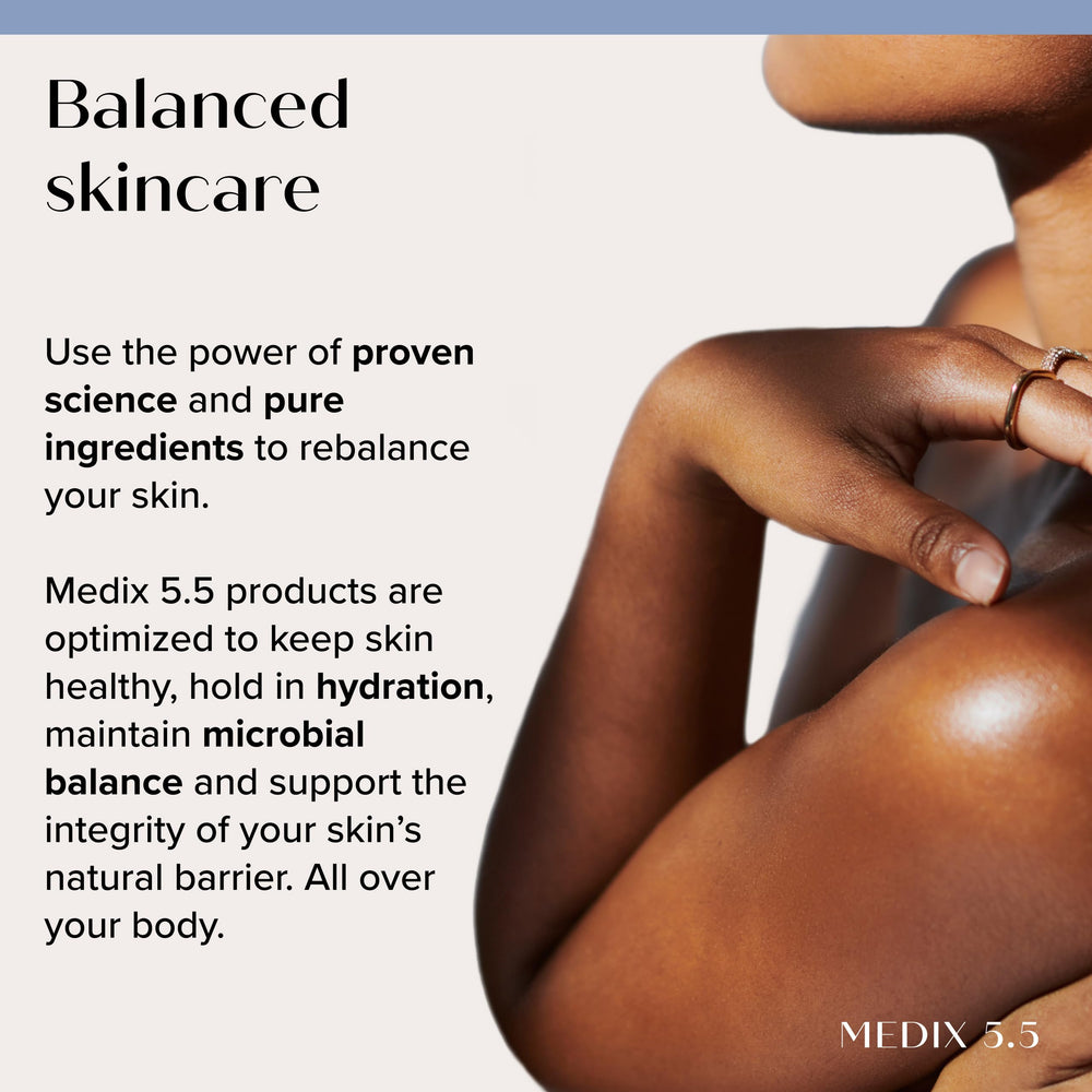 medix 5.5 applied to elbow and knee targeting crepey skin with restorative hydration
