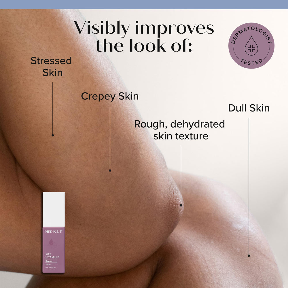 Medix 5.5 oil application on arm for barrier support and lasting moisture
