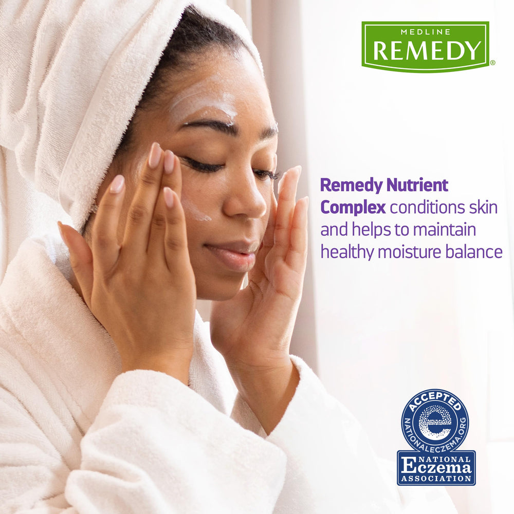 Medline Remedy close-up texture showing lightweight, non-greasy cream for fast absorption