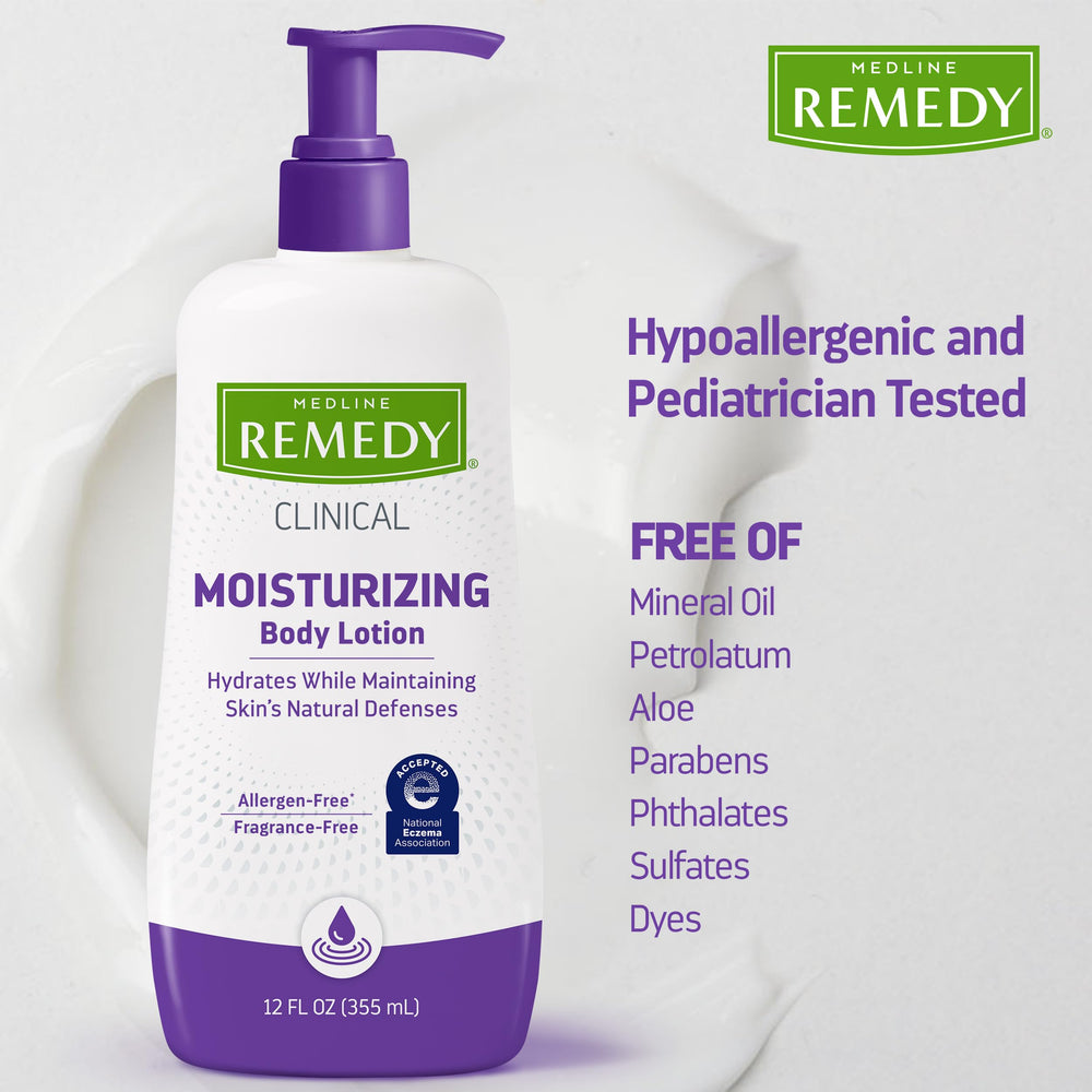 Medline Remedy label close-up highlighting ingredient list and allergen-aware benefit