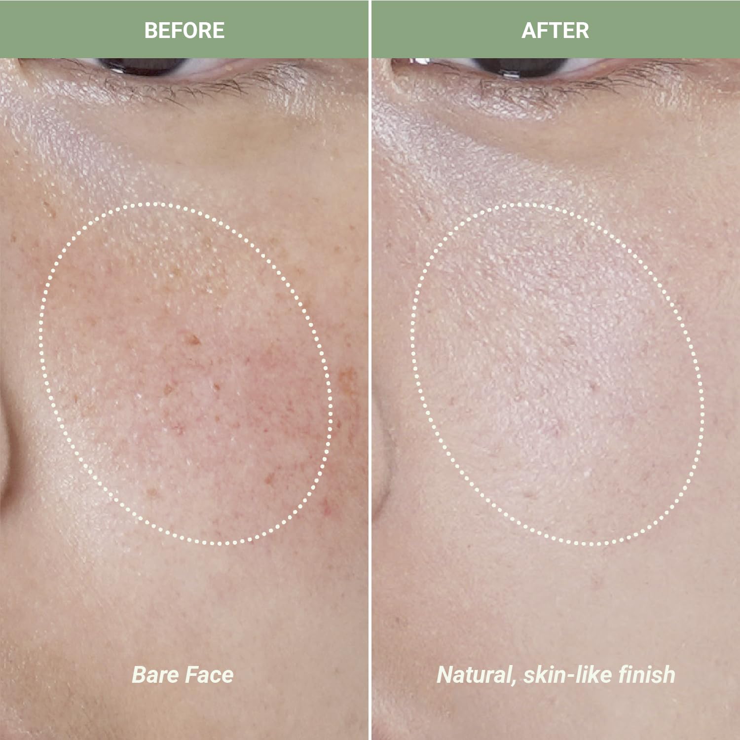 Meebak label close-up listing cica niacinamide and ceramides benefits