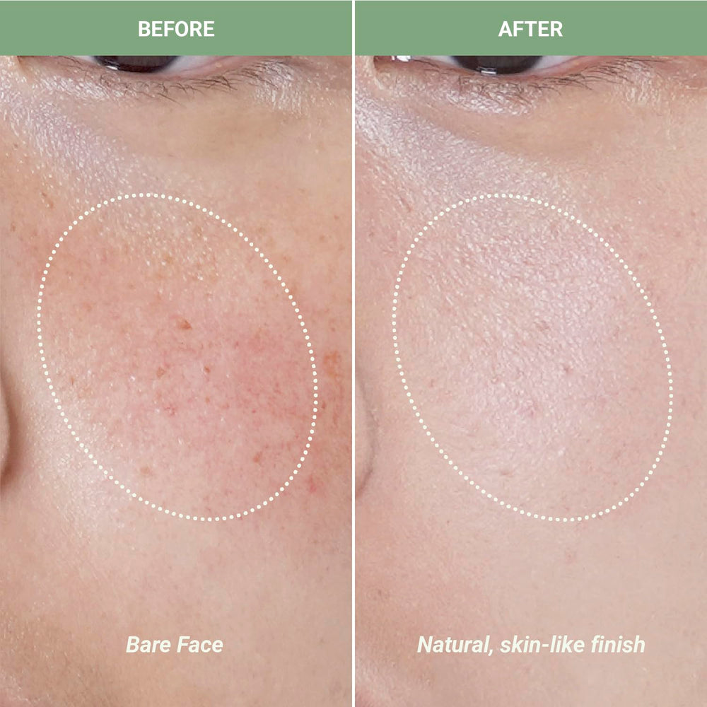 Meebak label close-up listing cica niacinamide and ceramides benefits