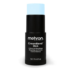 Mehron Makeup front tube showing pastel blue stick for easy identification