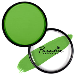 Mehron Makeup light green front pan showing vibrant professional pigment for stage