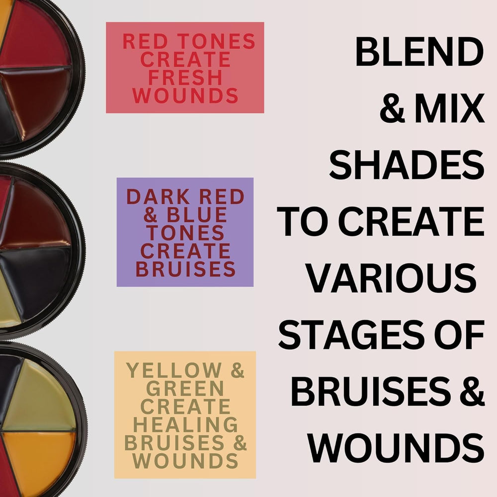 Mehron Makeup applying palette with sponge for even, blendable coverage