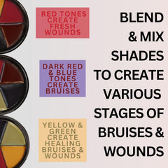 Mehron Makeup applying palette with sponge for even, blendable coverage