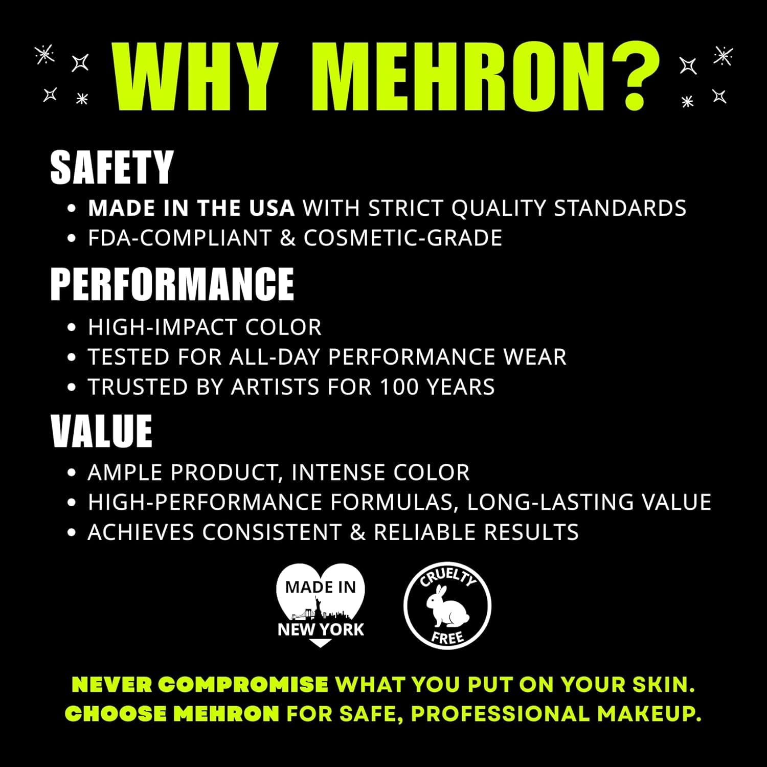 Mehron StarBlend closed compact packaging highlighting portability and protection