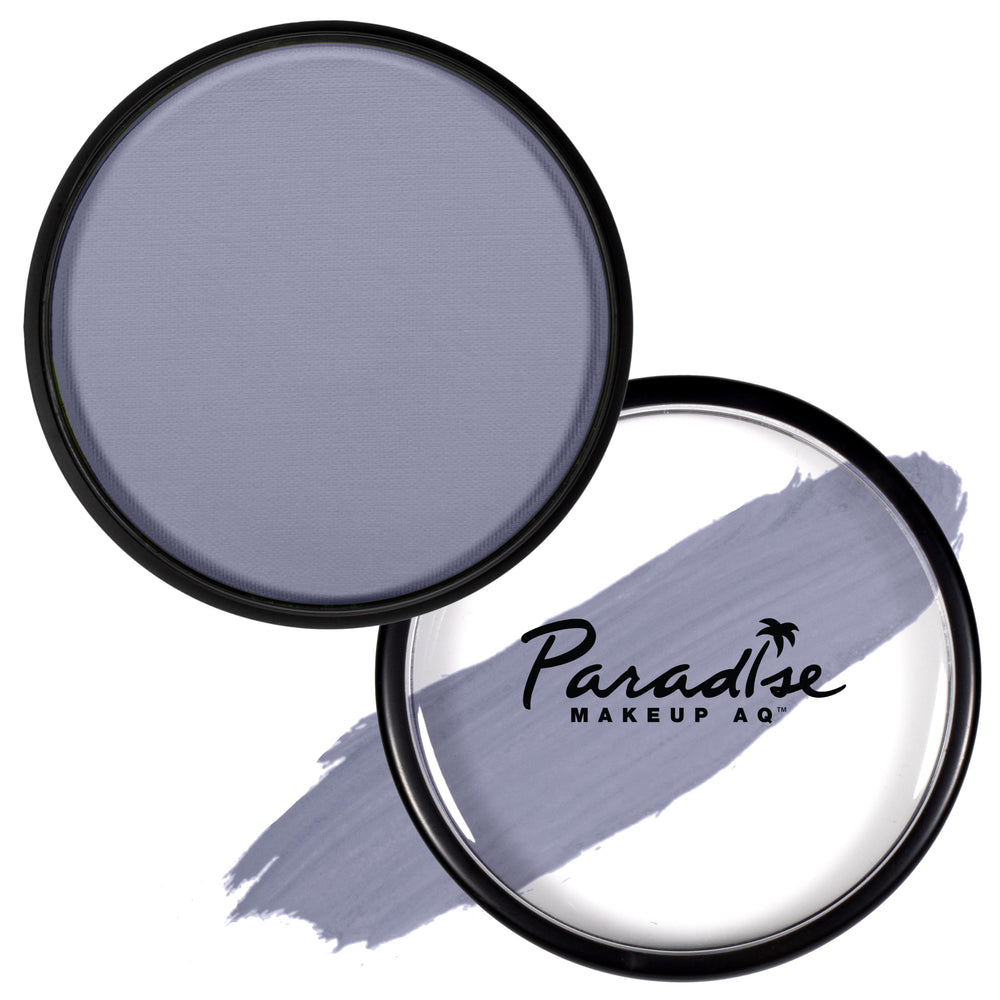 Mehron Makeup Storm Cloud front pan showing matte gray pigment and professional finish