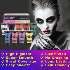 MEICOLY color swatches on arm demonstrating vibrant coverage benefit
