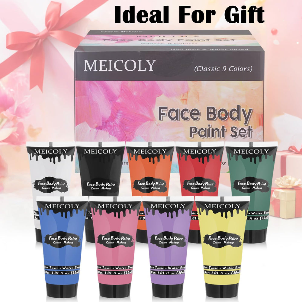 MEICOLY labeled color pots showing organized color selection benefit