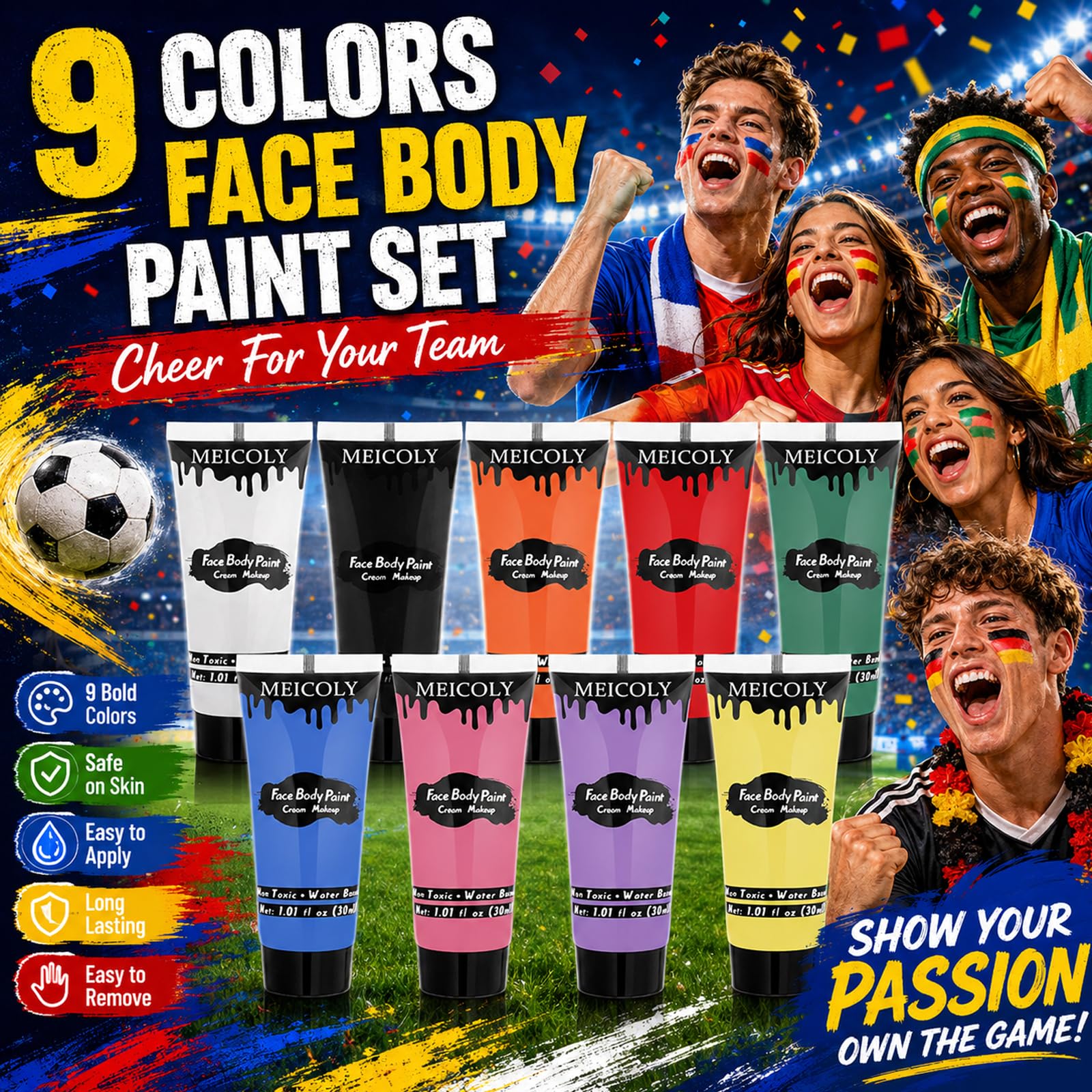 MEICOLY open pots top view highlighting color range and easy access