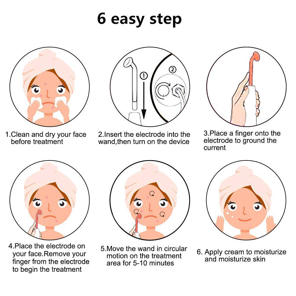 Meifuly wand held in hand to show size and portability for travel-friendly treatments