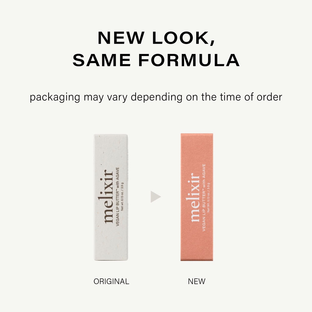Melixir lip butter before and after lips showing improved softness and color