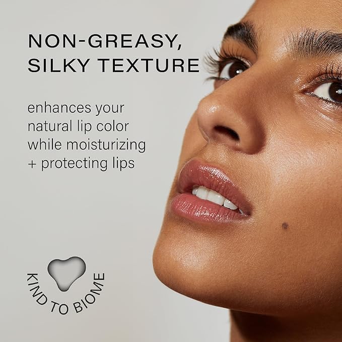 Melixir lip butter close detail showing subtle dewy pearl sheen