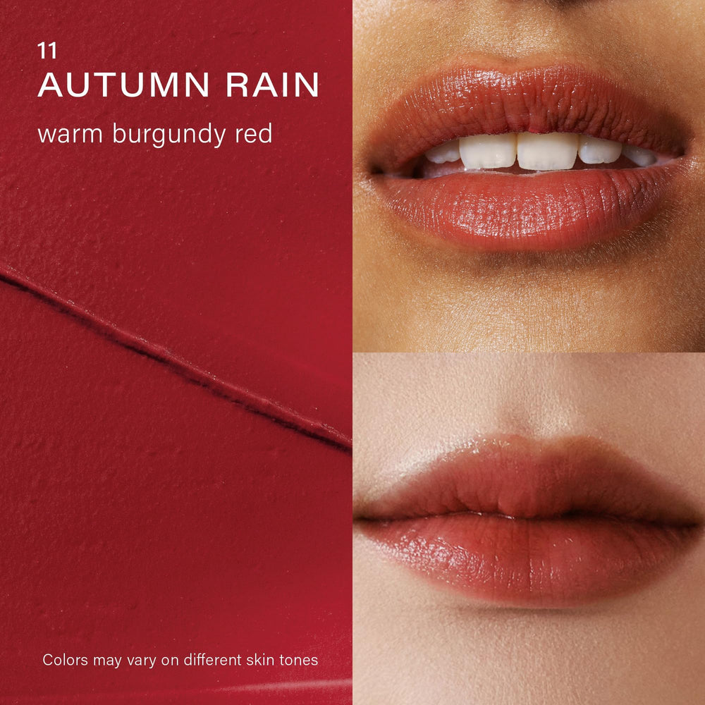 Melixir shade swatch for Autumn Rain highlighting buildable sheer color
