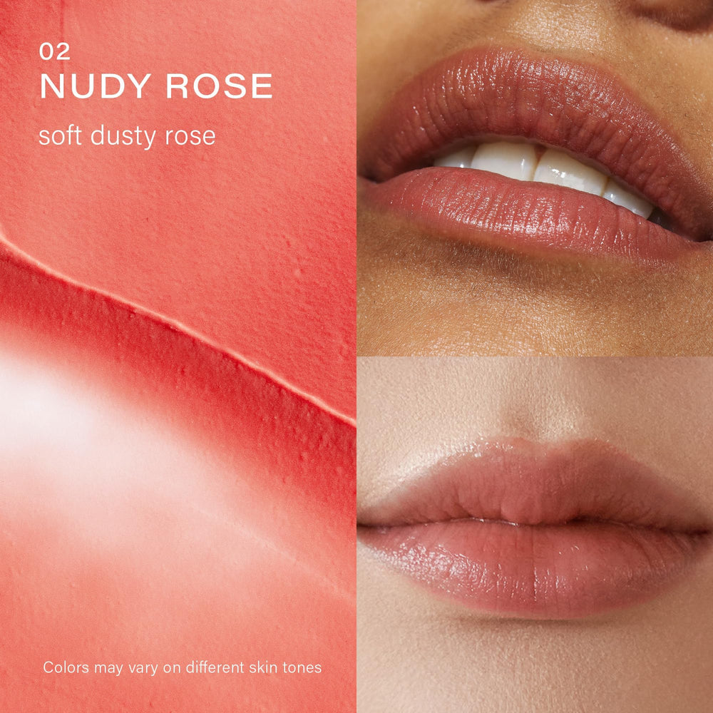 Melixir texture close-up revealing smooth, non-sticky sheen and hydrating finish