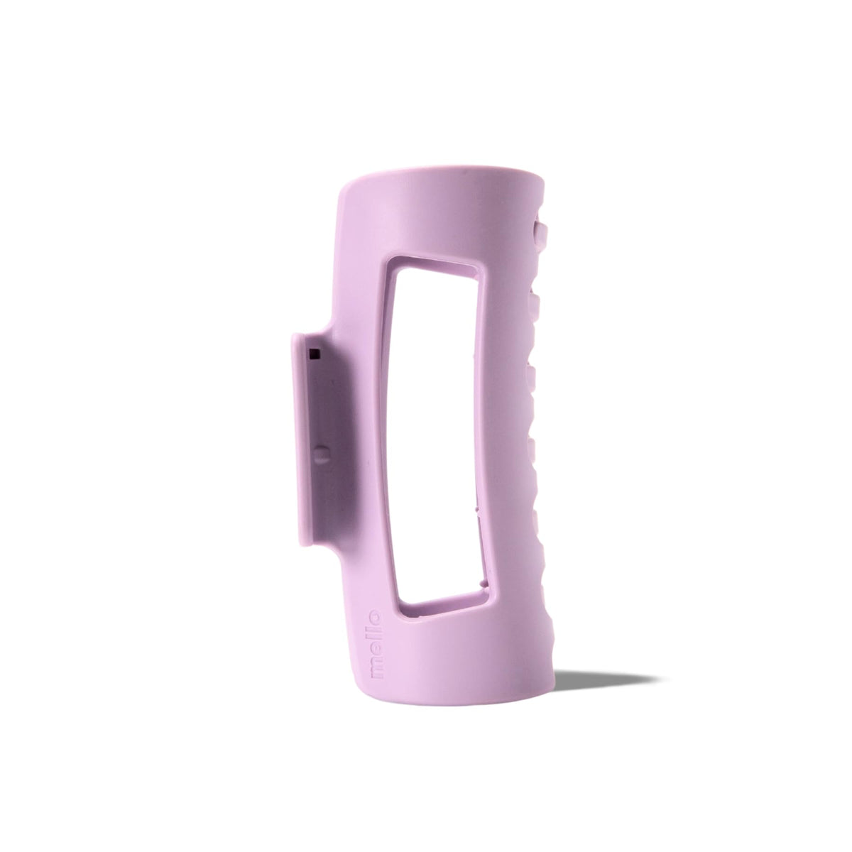 MELLO medium hair clip front packaging showing purple clip and brand benefit of comfort