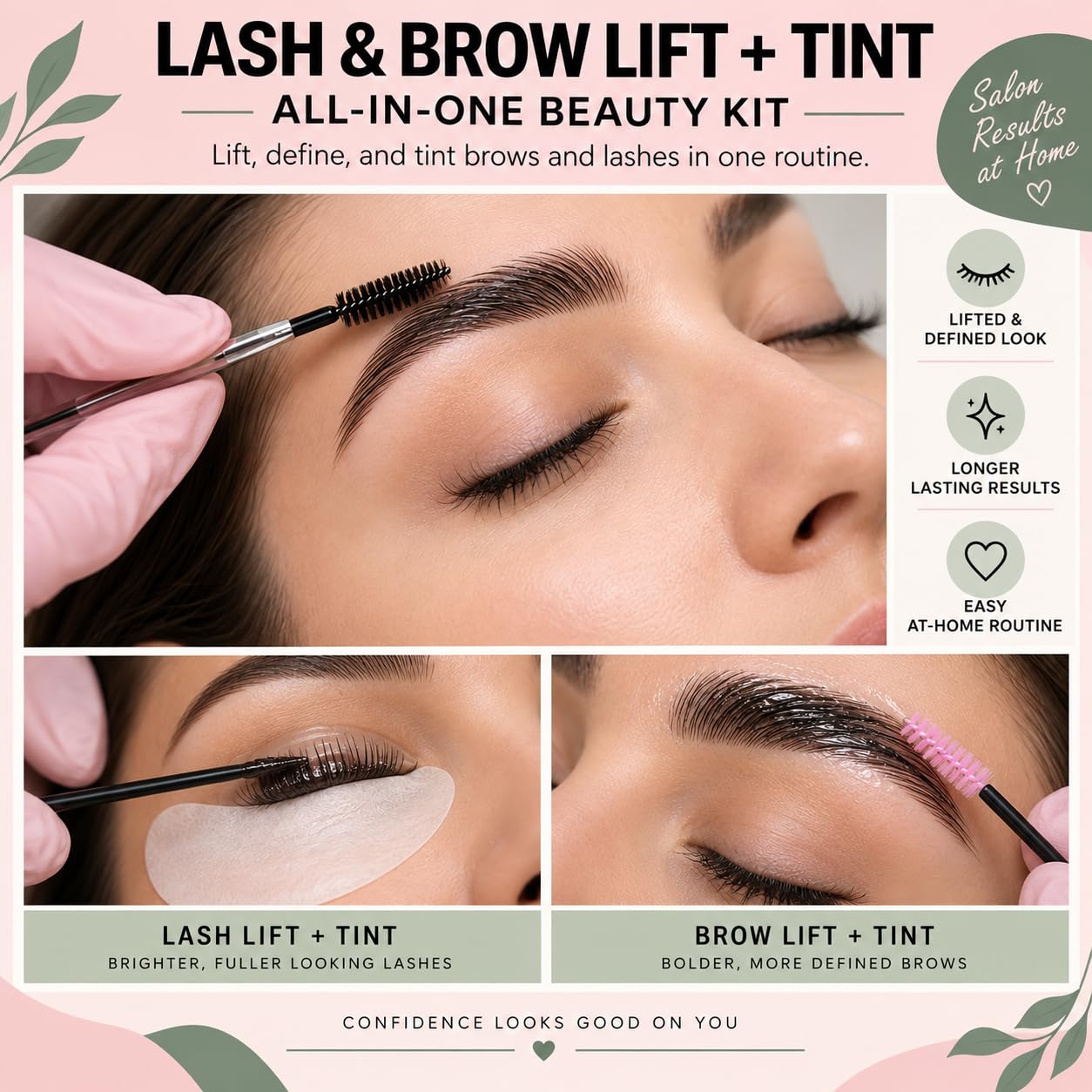 MELLUCCI technician applying lash lift demonstrating easy salon or DIY use