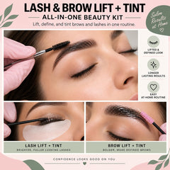 MELLUCCI technician applying lash lift demonstrating easy salon or DIY use