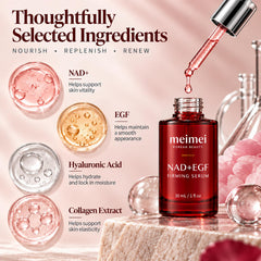 MELMS Meimei 30 mL bottle next to common items to show compact size benefit
