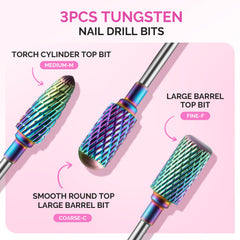 MelodySusie diamond cuticle array arranged to show precision cuticle care