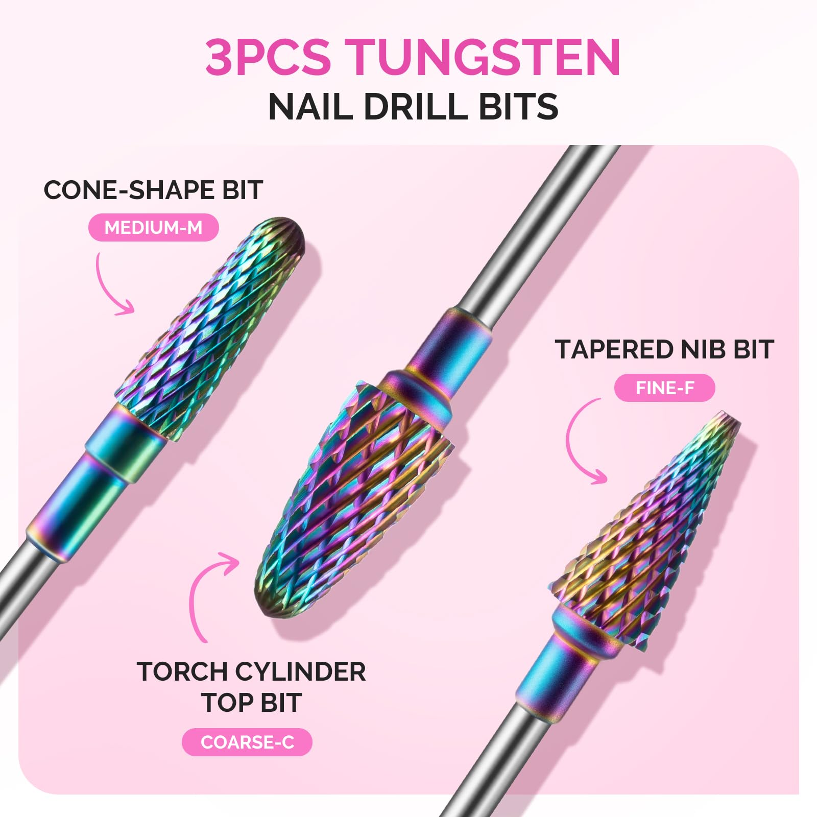 MelodySusie diamond cuticle collection for precise cuticle and sidewall care