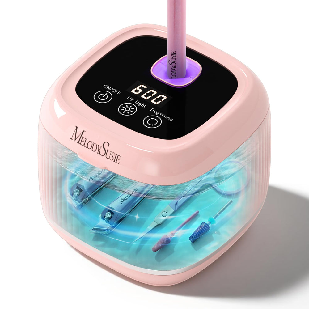 MelodySusie DL-160 front view showing compact pink housing and benefit of portable cleaning