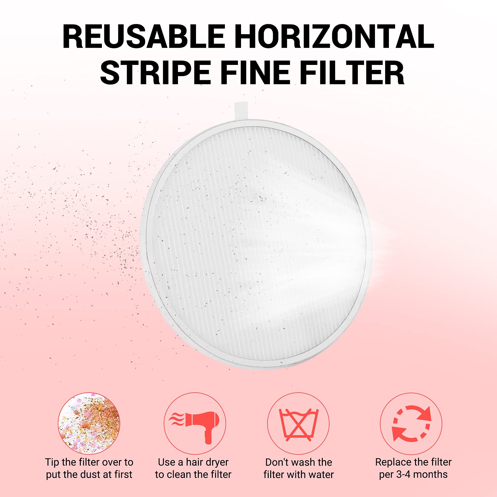 MelodySusie magnetic cover removed to show easy filter removal and reinstallation