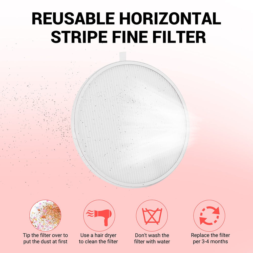 MelodySusie magnetic cover removed to show easy filter removal and reinstallation