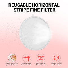 MelodySusie magnetic cover removed to show easy filter removal and reinstallation