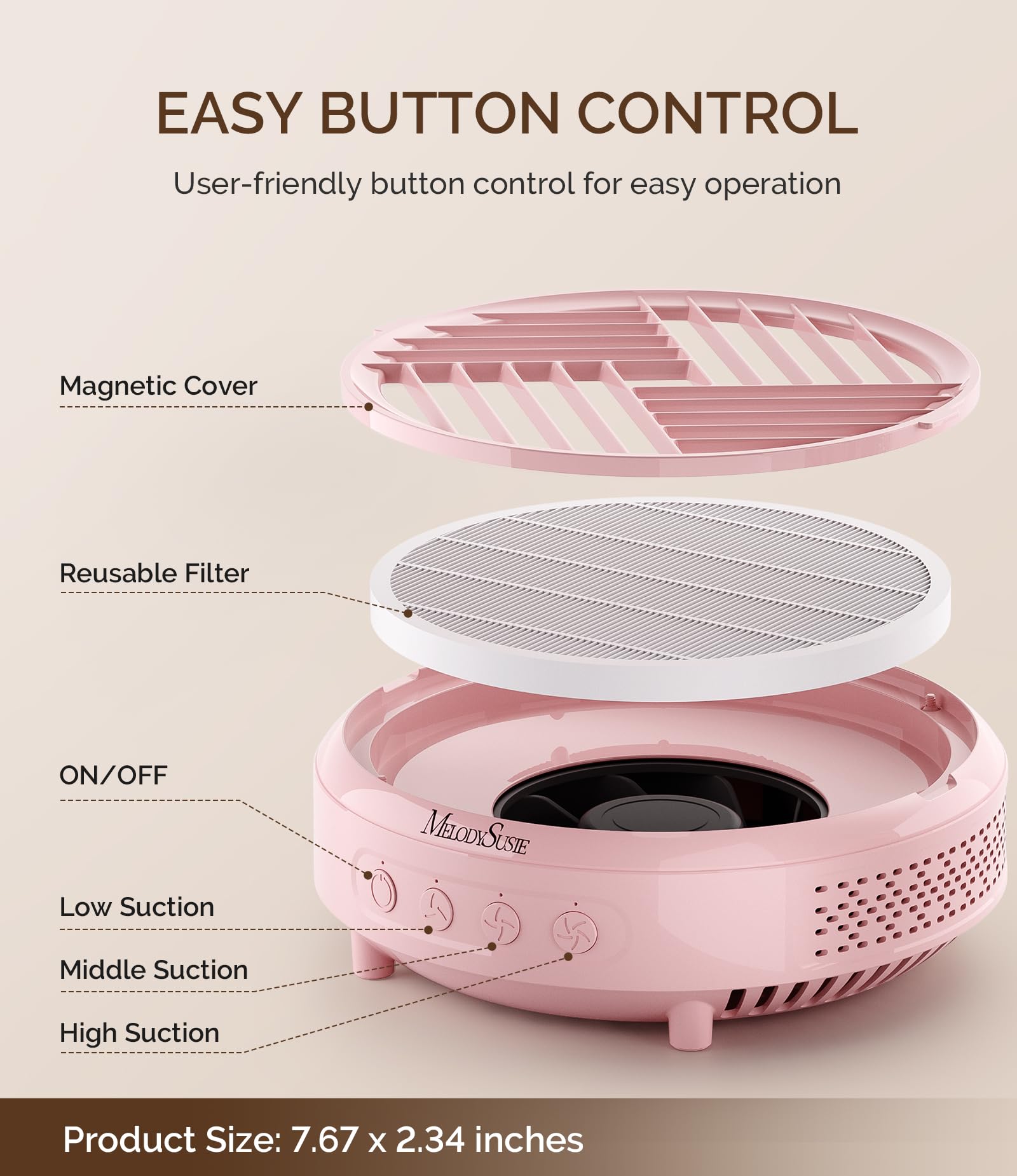 MelodySusie HPro next to a ruler showing compact dimensions and portability for mobile techs