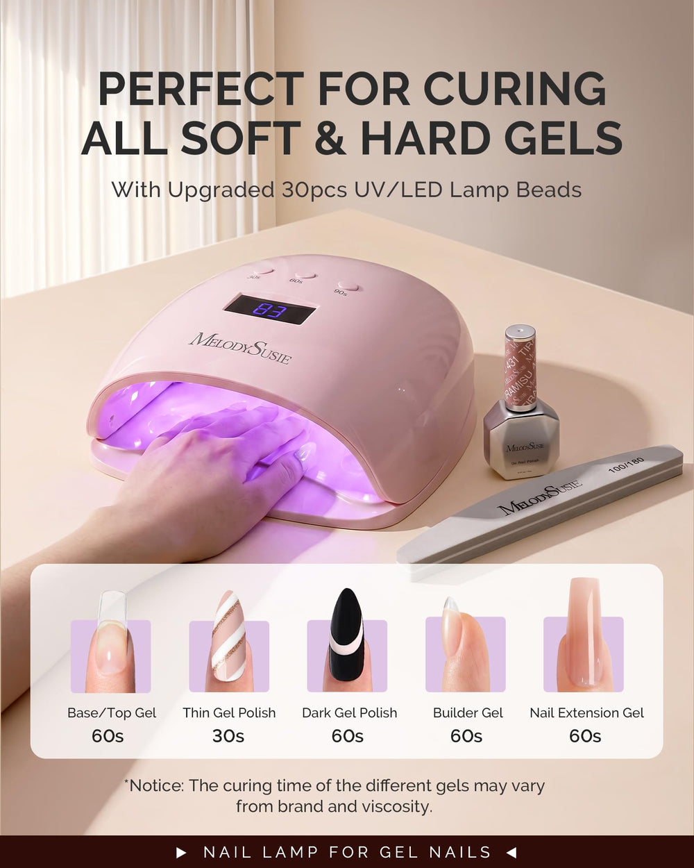 MelodySusie P-Plus30I LCD display and buttons for timers and battery level clarity benefit